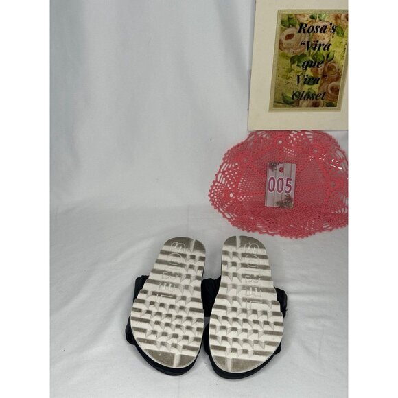 Sorel Roaming Two-Strap Black Slide Sandals Size 7 - Picture 11 of 11